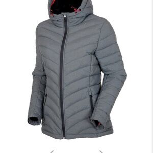 3M Thinsulate Women's Gray Hooded Puffer Coat